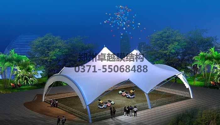 游樂場/兒童樂園膜結(jié)構(gòu)遮陽棚設計效果圖二