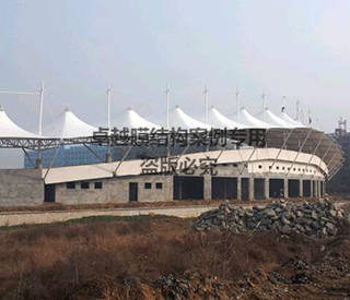 湖北浠水縣體育場看臺(tái)膜結(jié)構(gòu)