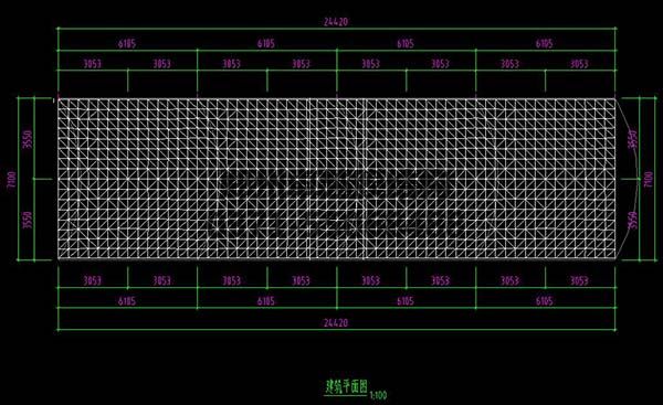 南通百威英博啤酒廠污水處理站反吊膜封閉建筑平面圖