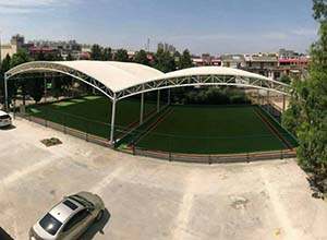 門球場膜結(jié)構(gòu)頂棚/罩棚有哪些優(yōu)點？(圖文)