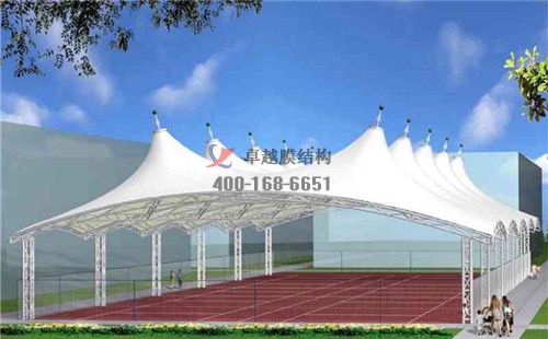 石家莊網(wǎng)球場膜結(jié)構(gòu)頂棚罩棚十年施工經(jīng)驗(yàn) 　　