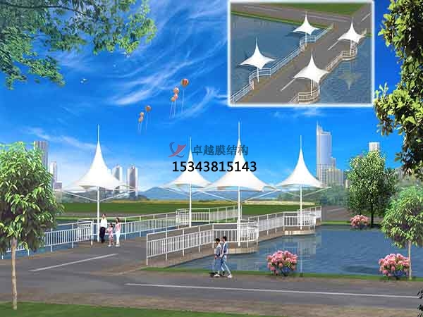 阿克蘇景觀<font color='red'>張拉膜結構</font>遮陽棚【生產(chǎn)廠家】
