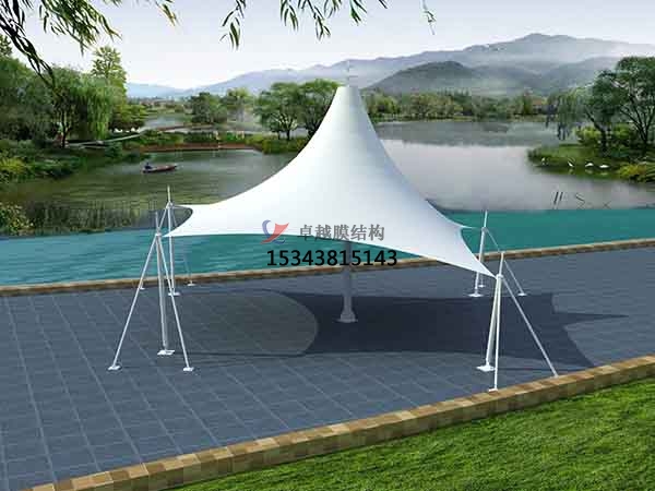 汕尾<font color='red'>張拉膜結(jié)構(gòu)</font>景觀小品【案例圖片】