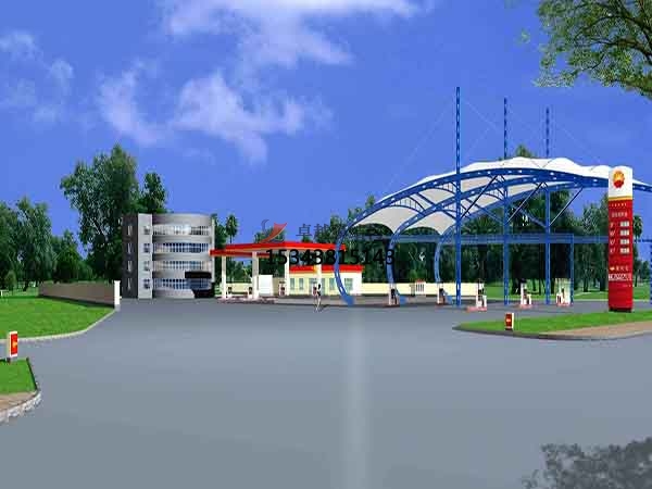 邵陽膜結構加油站頂棚【生產(chǎn)廠家】邵陽加氣站膜結構遮陽棚公司