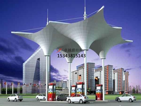 永州膜結構加油站頂棚【生產(chǎn)廠家】永州加氣站膜結構遮陽棚公司