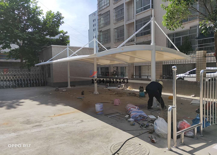 三門(mén)峽靈寶城投園林公司膜結(jié)構(gòu)車(chē)棚