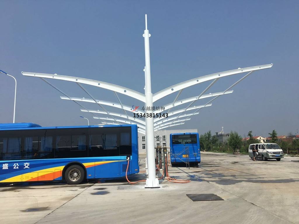 伊寧充電樁膜結(jié)構(gòu)【車棚設計】