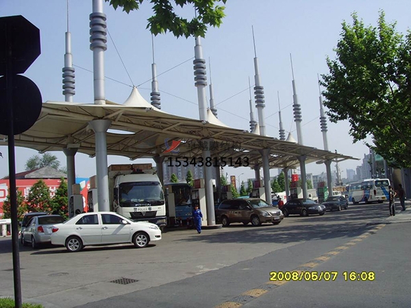 內(nèi)鄉(xiāng)膜結構加油站【生產(chǎn)設計】施工安裝