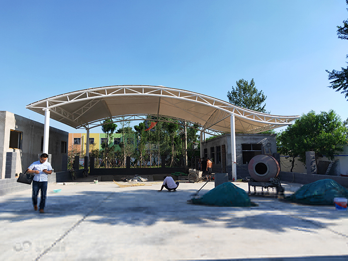 周口經開區(qū)垃圾中轉站膜結構罩棚