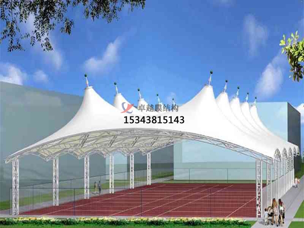 寧夏網(wǎng)球場(chǎng)膜結(jié)構(gòu)頂蓋/籃球場(chǎng)屋頂/門(mén)球場(chǎng)雨棚安裝