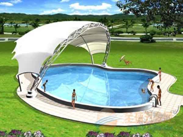 夏日炎炎，充氣膜游泳池