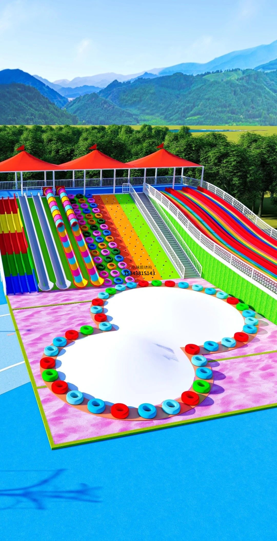 運(yùn)城滑世界橘紅色<font color='red'>張拉膜結(jié)構(gòu)</font>生產(chǎn)