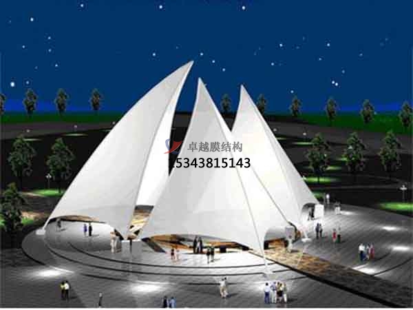 北海<font color='red'>膜結構公司</font>【張拉膜景觀遮陽棚】北海膜結構廠家