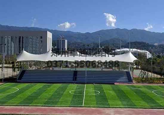 焦作張拉膜籃球場遮陽棚生產廠家設計施工【焦作大學張拉膜籃球場遮陽棚】等項目